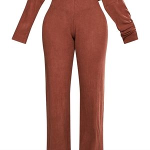 Chocolate brown jumpsuit